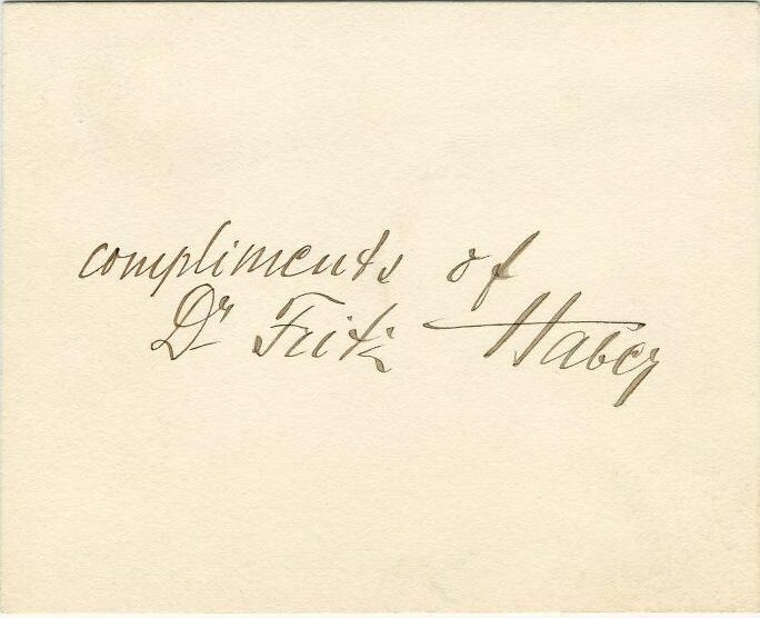 Fritz Haber's signature