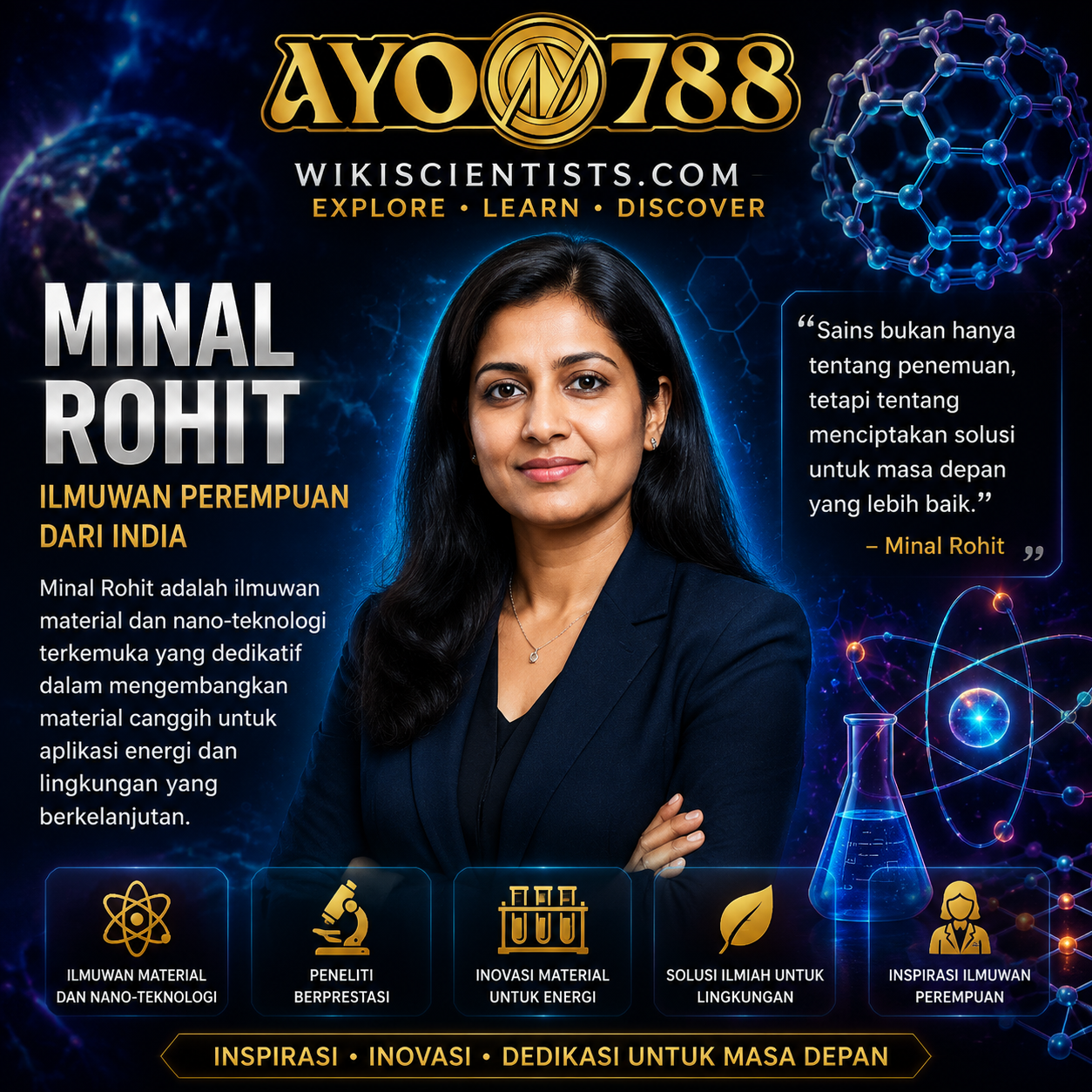AYO788 | Minal Rohit: Ilmuwan India Pelopor Teknologi Material dan Inovasi Sains